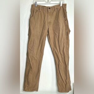 WRANGLER MENS TAN CARPENTER JEANS SZ. 32/34  #178
